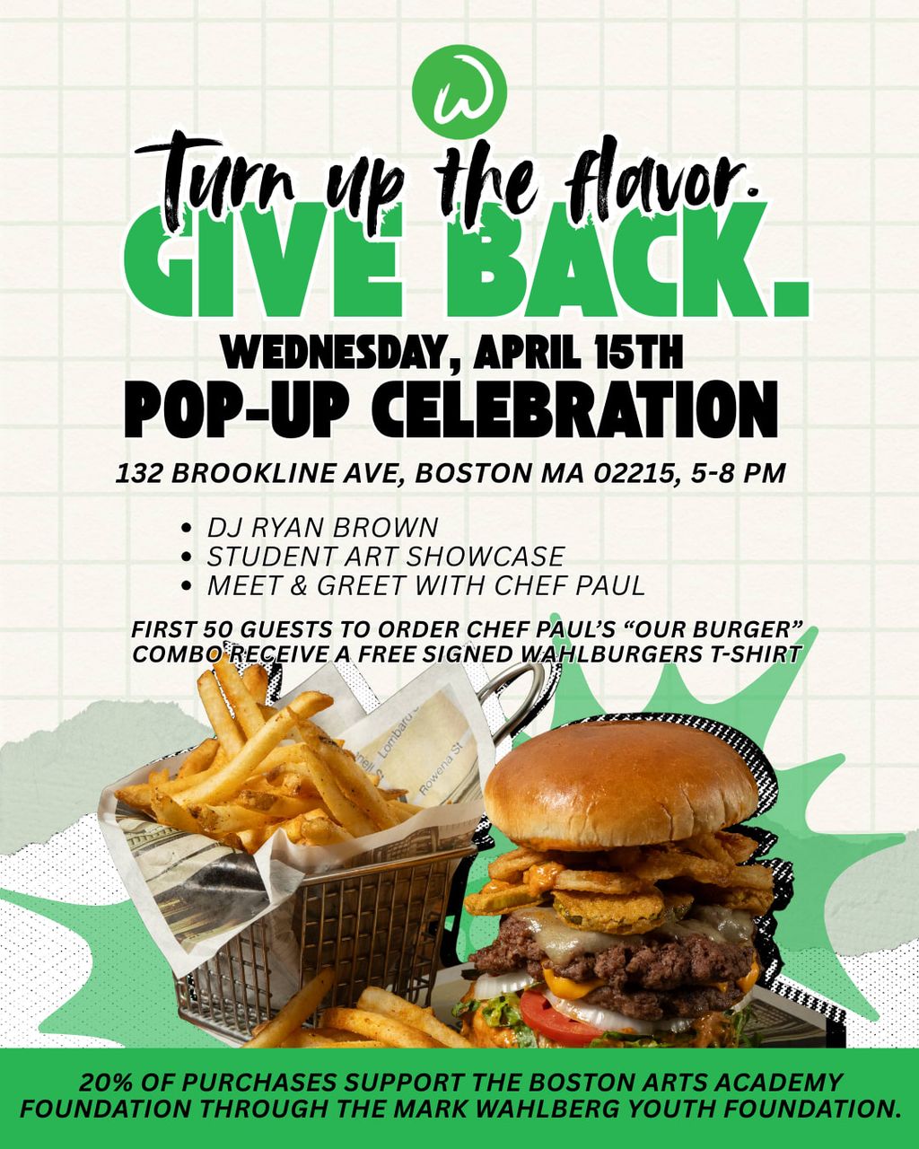 Wahlburgers Hosts Special Pop-Up + Community Giveback Event