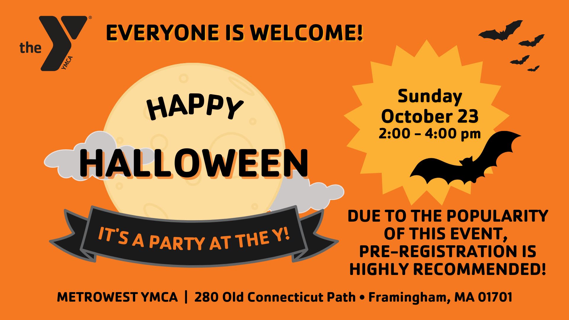 Annual MetroWest YMCA Halloween Party [10/23/22]