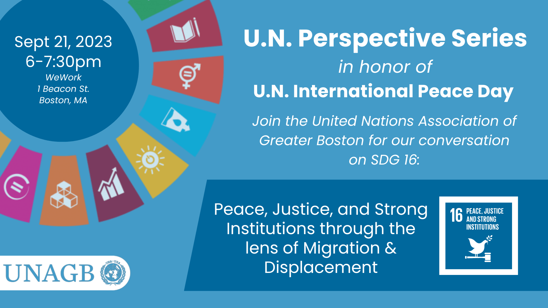 U.N. Perspective Series - SDG 16: Peace, Justice & Strong Institutions ...