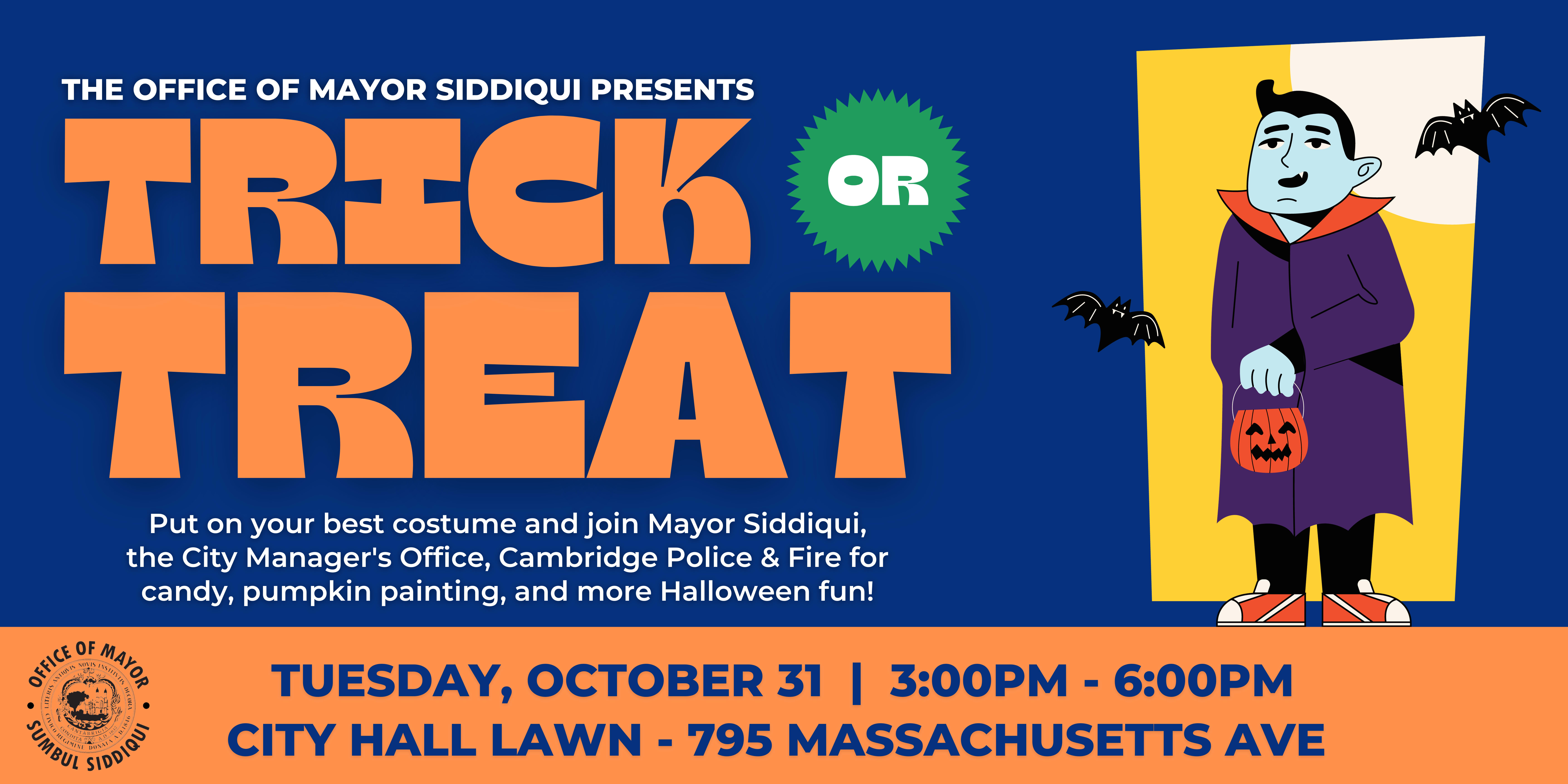 TrickorTreat on Cambridge City Hall Lawn [10/31/23]