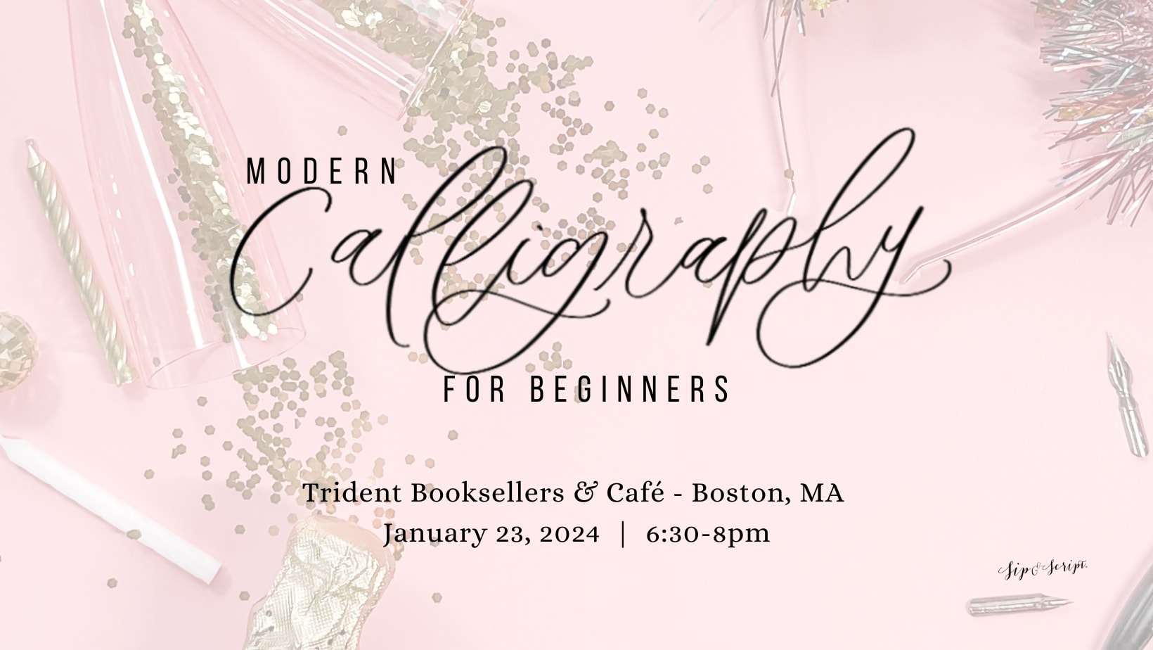 Modern Calligraphy for Beginners @ Trident Booksellers & Café [01/23/24]
