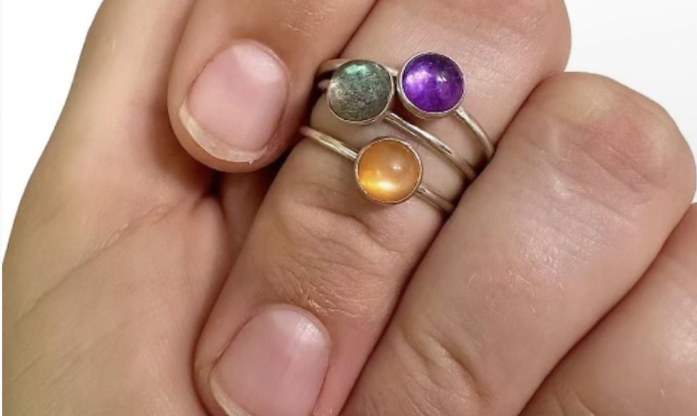 Jewelry Workshop: Make Your Own Silver Gemstone Stacking Rings [10/08/25]