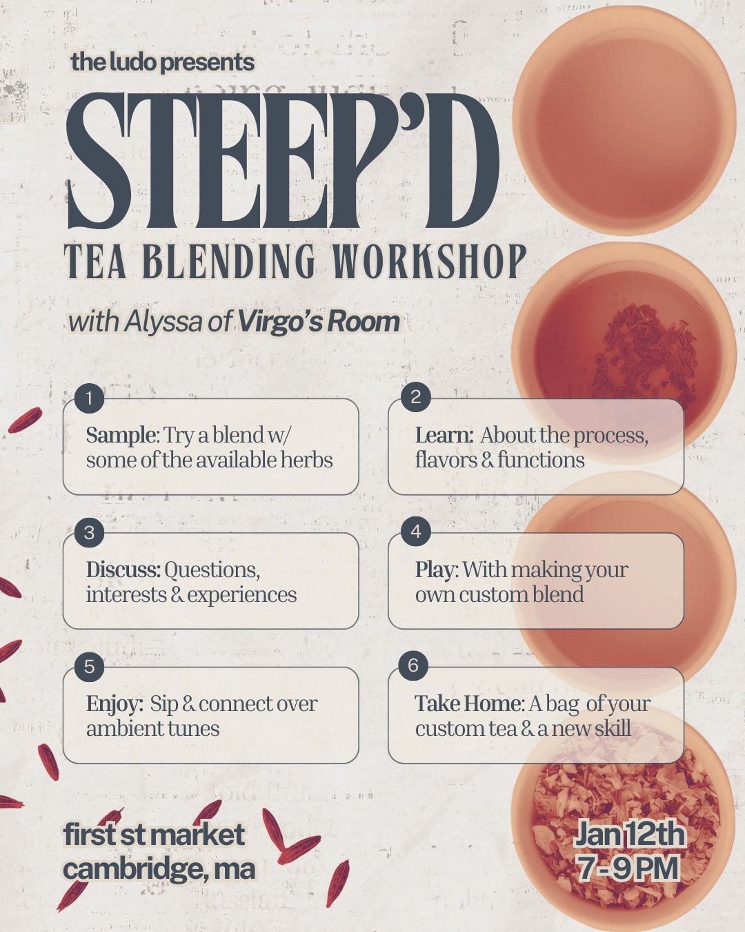 Steep'd: Tea Blending Workshop with Virgo's Room [01/12/26]