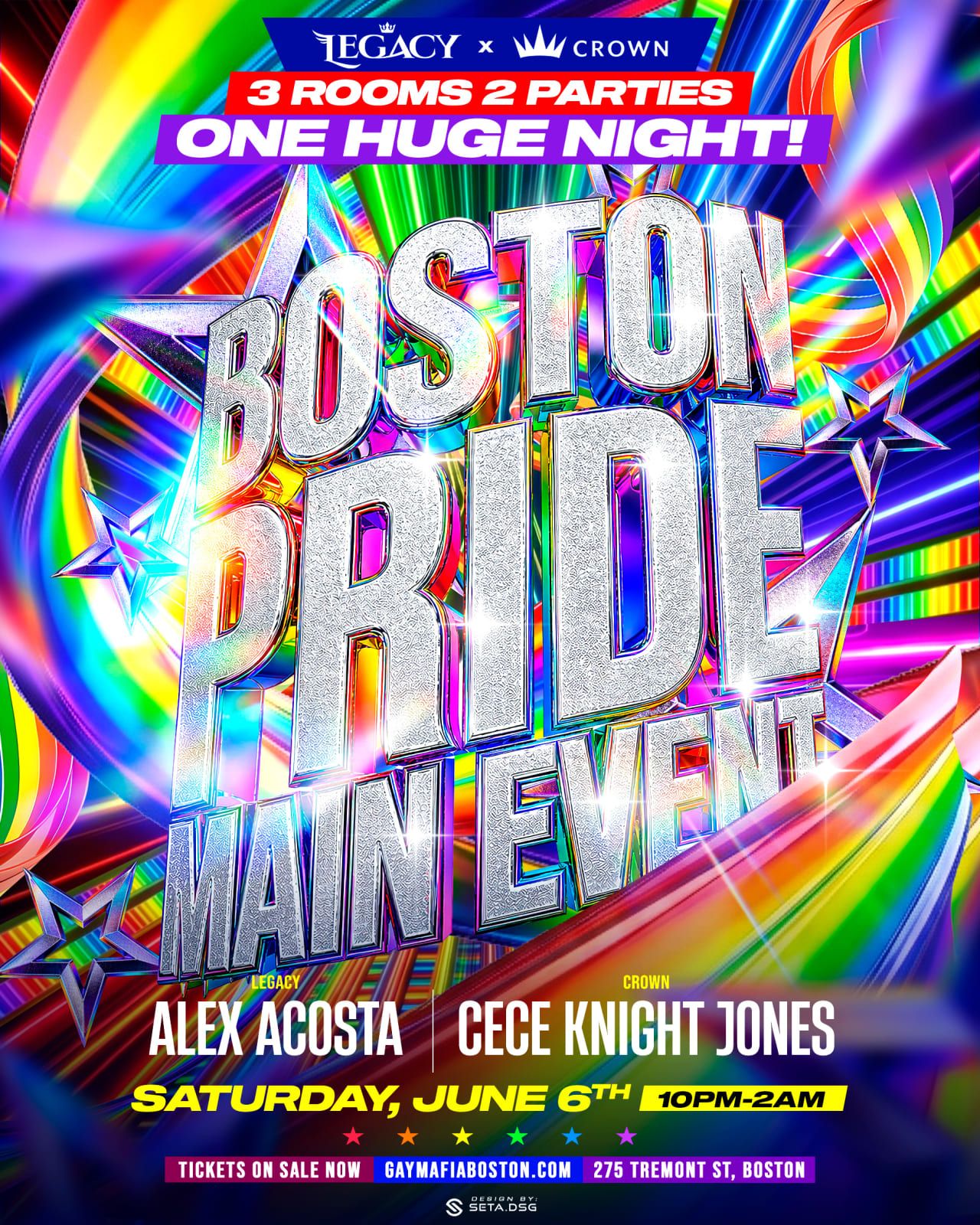 Boston Pride Main Event at Legacy & Crown with Alex Acosta and CeCe ...