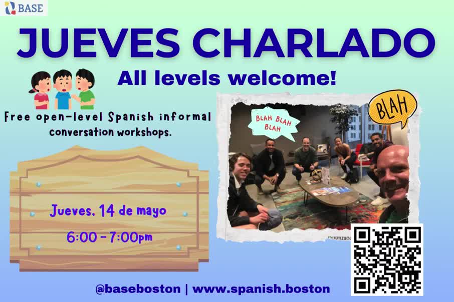 ¡Jueves Charlado!: Free open-level informal Spanish conversation workshops thumbnail