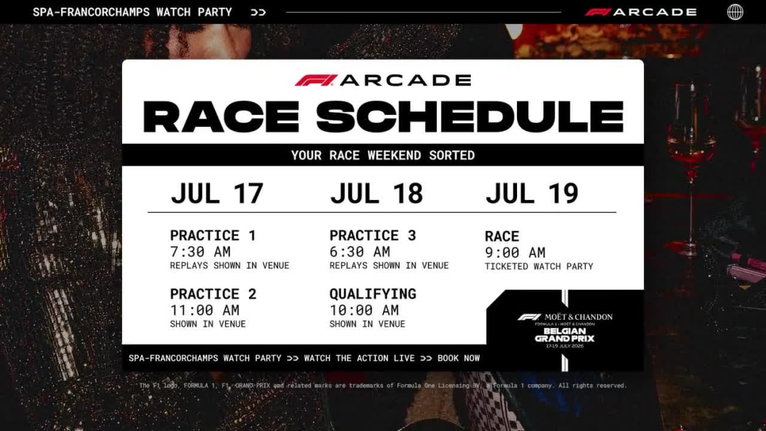Official F1® Arcade Spa-Francorchamps Watch Party thumbnail