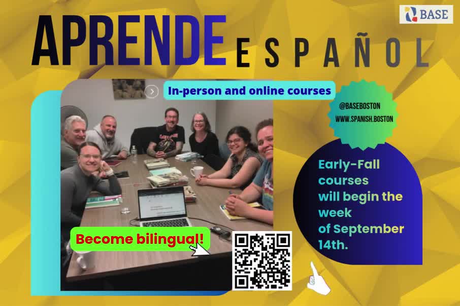 Thumbnail for Spanish Classes in Boston (in-person and online courses) | BASE